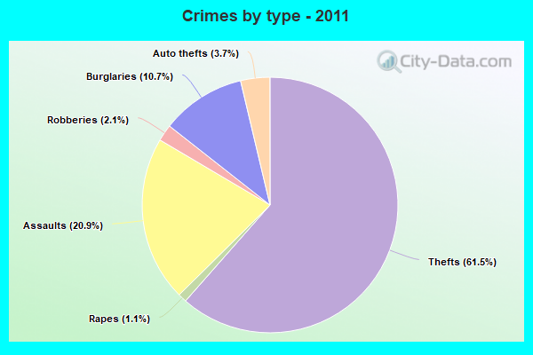 Crimes by type - 2011