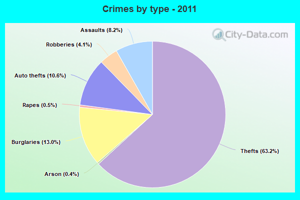 Crimes by type - 2011