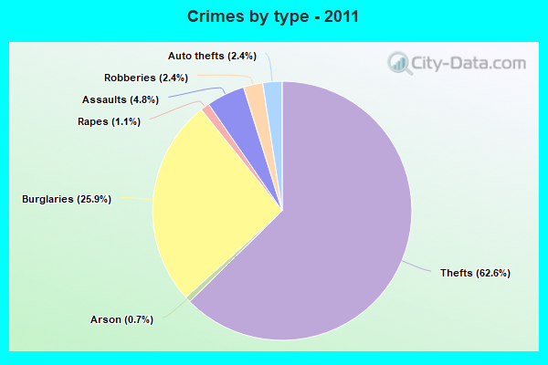 Crimes by type - 2011