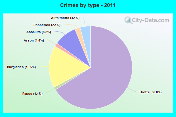 Crimes by type - 2011