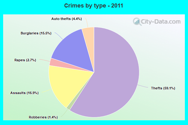 Crimes by type - 2011