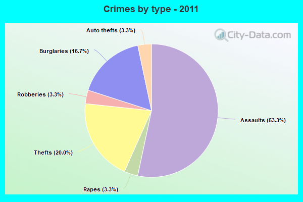 Crimes by type - 2011