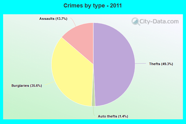 Crimes by type - 2011