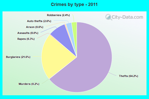 Crimes by type - 2011