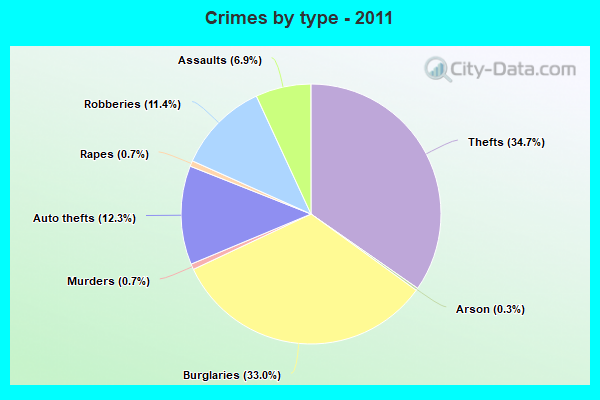 Crimes by type - 2011