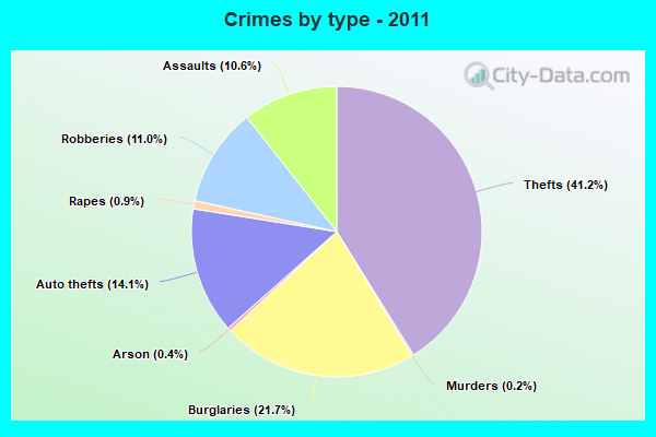 Crimes by type - 2011