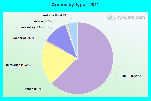 Crimes by type - 2011