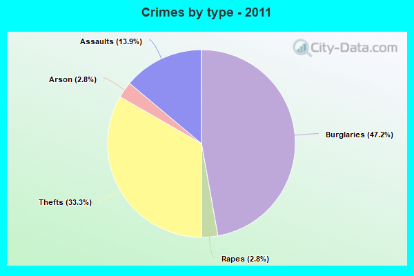 Crimes by type - 2011