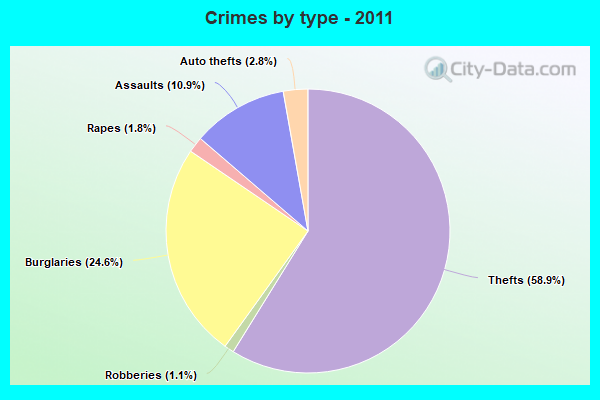 Crimes by type - 2011