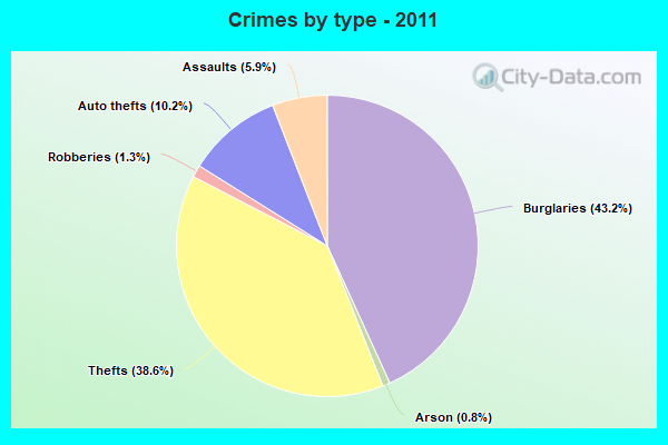 Crimes by type - 2011