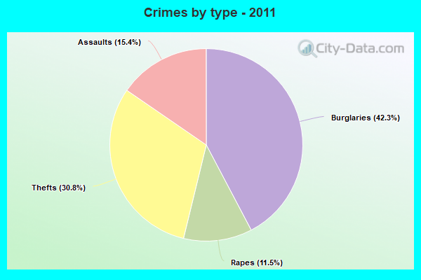 Crimes by type - 2011