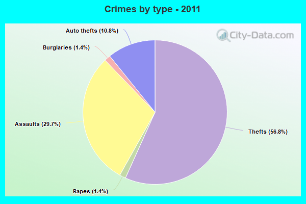 Crimes by type - 2011