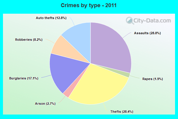 Crimes by type - 2011