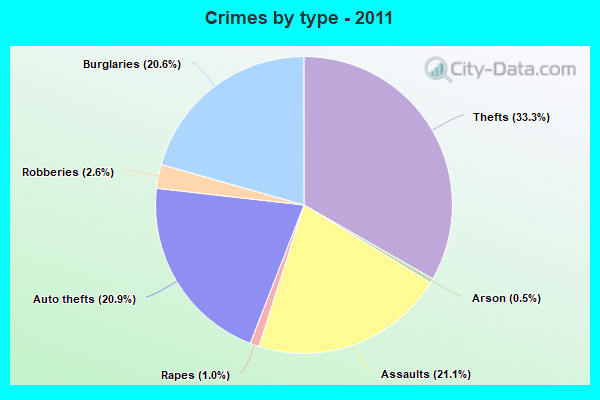 Crimes by type - 2011