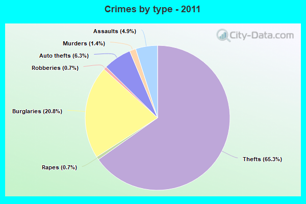 Crimes by type - 2011