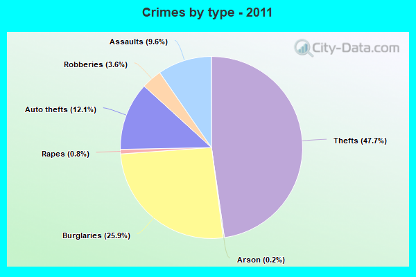 Crimes by type - 2011