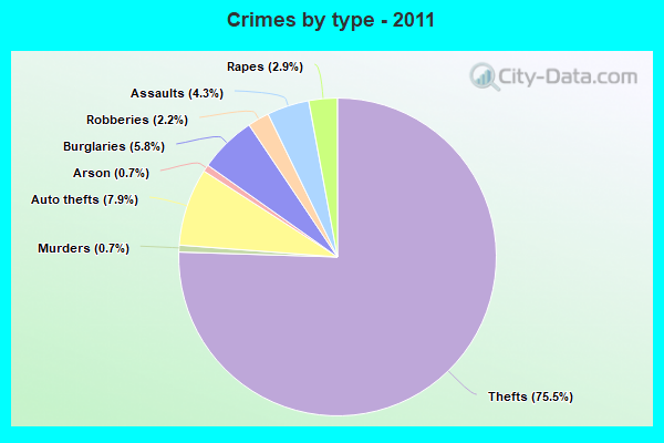 Crimes by type - 2011