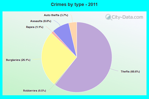 Crimes by type - 2011