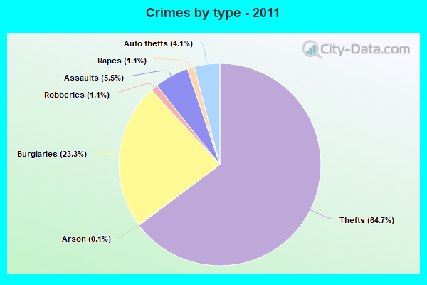 Crimes by type - 2011