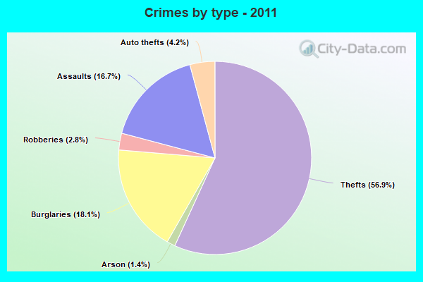 Crimes by type - 2011