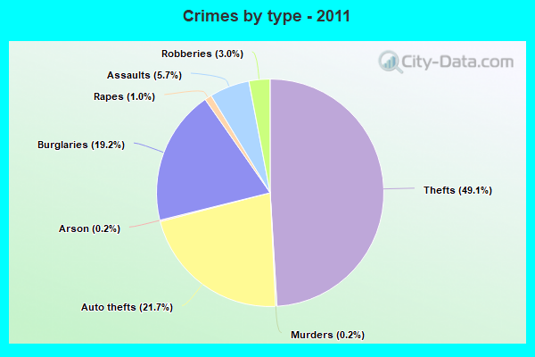 Crimes by type - 2011