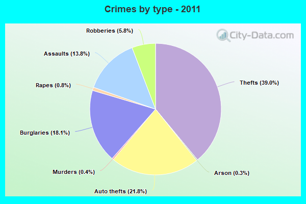 Crimes by type - 2011