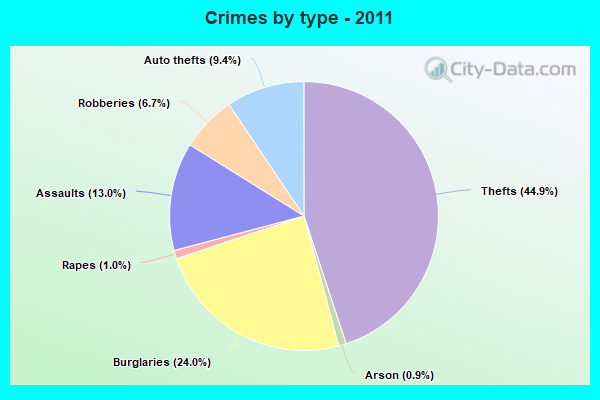 Crimes by type - 2011