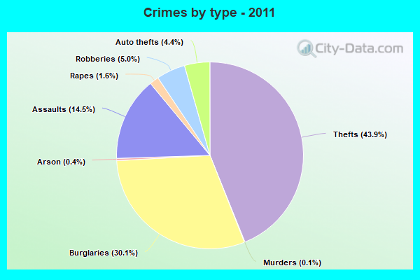 Crimes by type - 2011