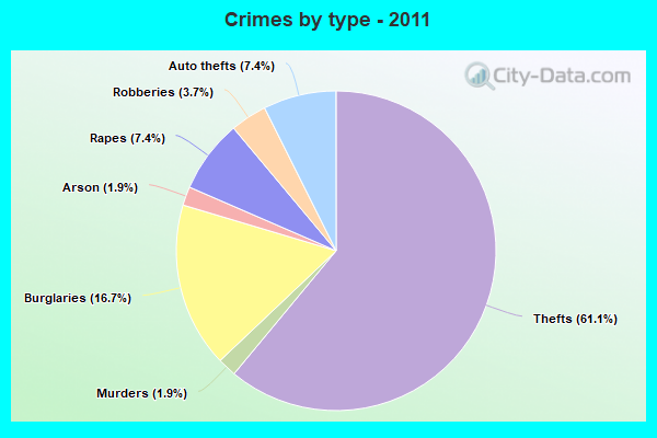 Crimes by type - 2011