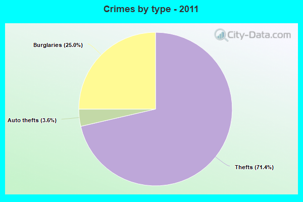 Crimes by type - 2011