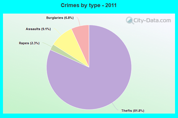 Crimes by type - 2011