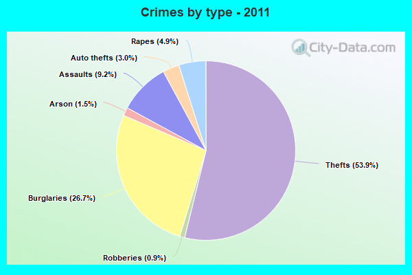 Crimes by type - 2011