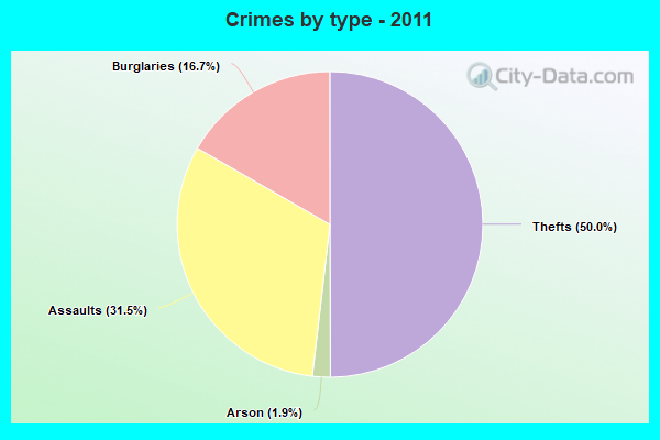 Crimes by type - 2011