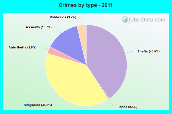 Crimes by type - 2011