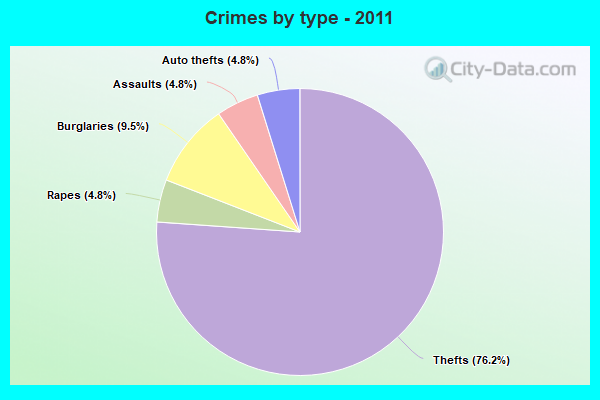 Crimes by type - 2011