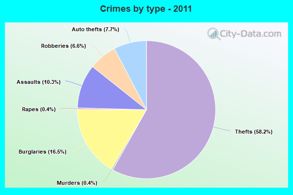 Crimes by type - 2011