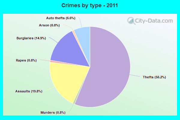 Crimes by type - 2011