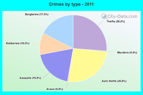 Crimes by type - 2011