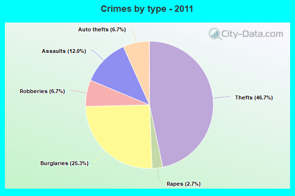 Crimes by type - 2011