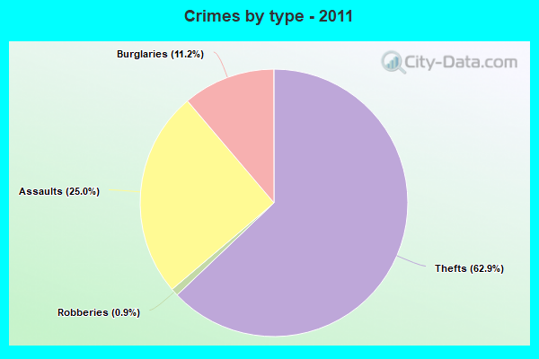 Crimes by type - 2011