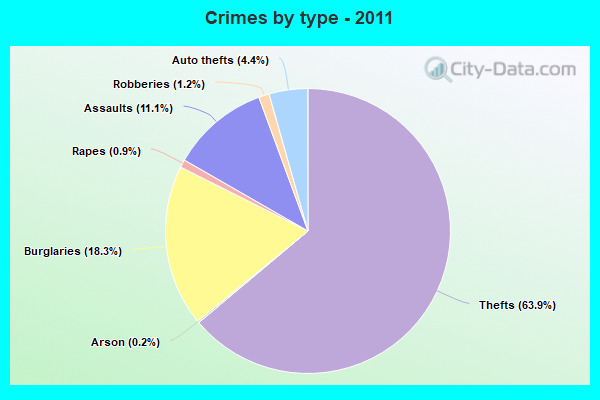 Crimes by type - 2011