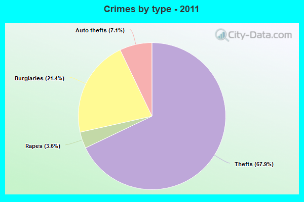 Crimes by type - 2011