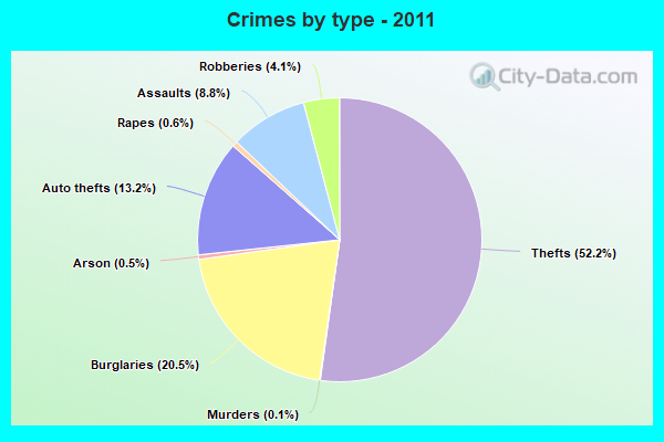 Crimes by type - 2011