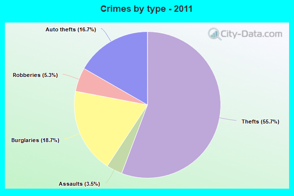 Crimes by type - 2011