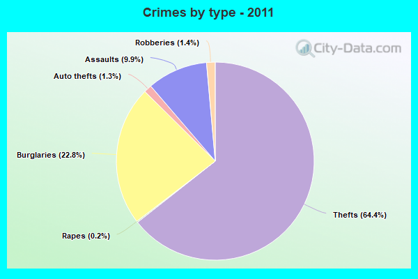 Crimes by type - 2011