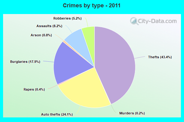 Crimes by type - 2011