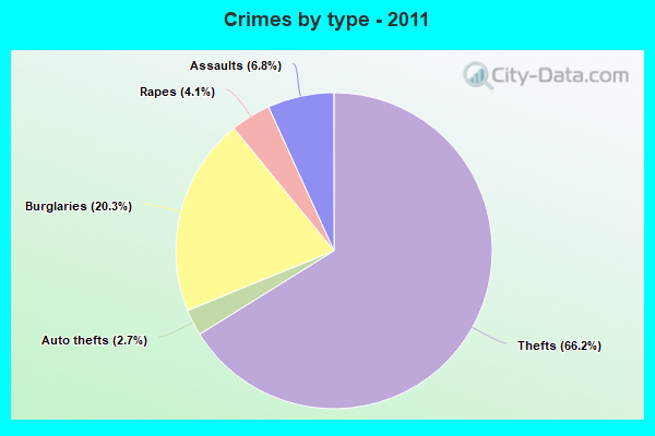 Crimes by type - 2011