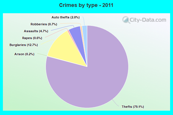 Crimes by type - 2011