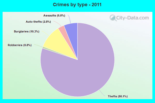 Crimes by type - 2011