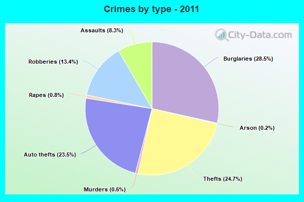 Crimes by type - 2011